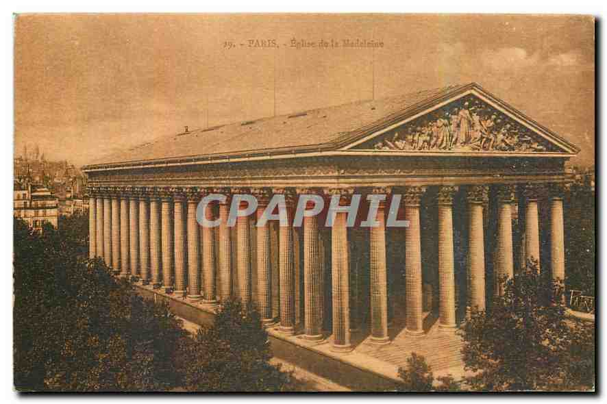 CPA Paris Eglise de la Madeleine 