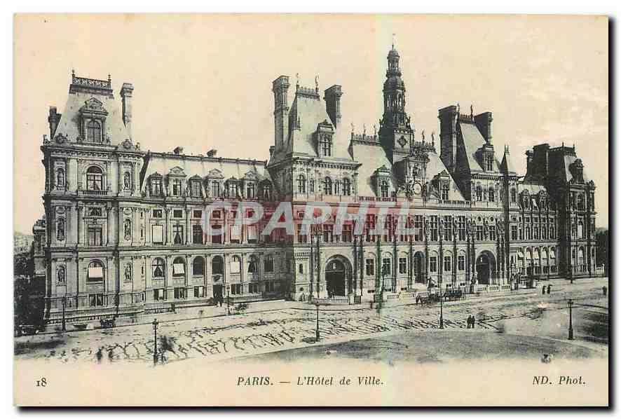 CPA Paris L'Hotel de Ville 