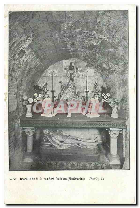 CPA Chapelle de N D des Sept Douleurs Montmartre Paris 