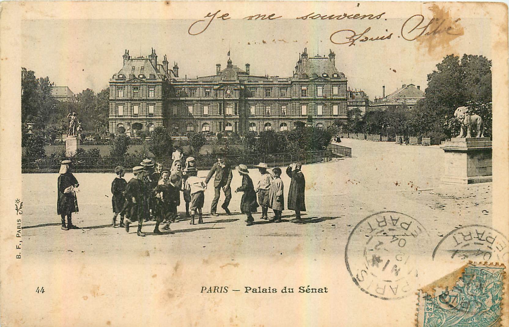 CPA Paris palais du Senat Enfants