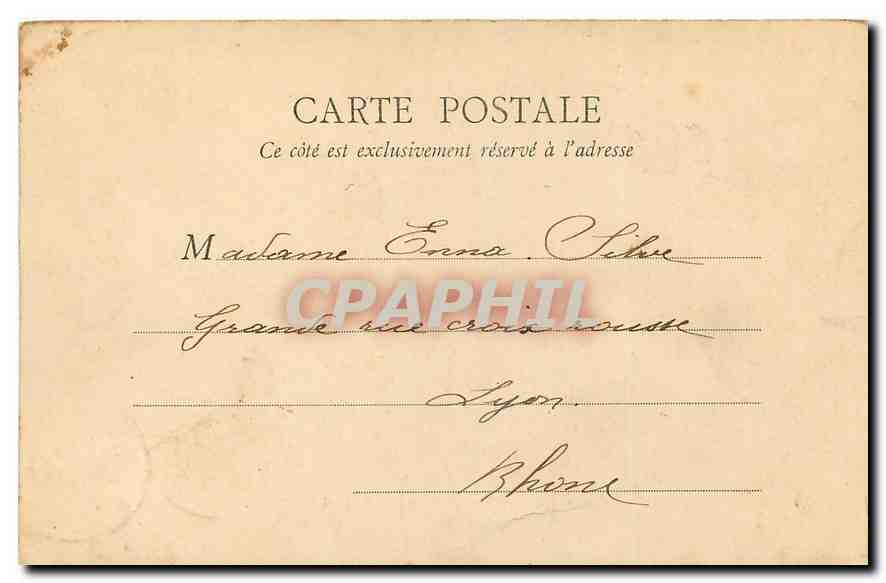 CPA Paris palais du Senat Enfants — Rückseite