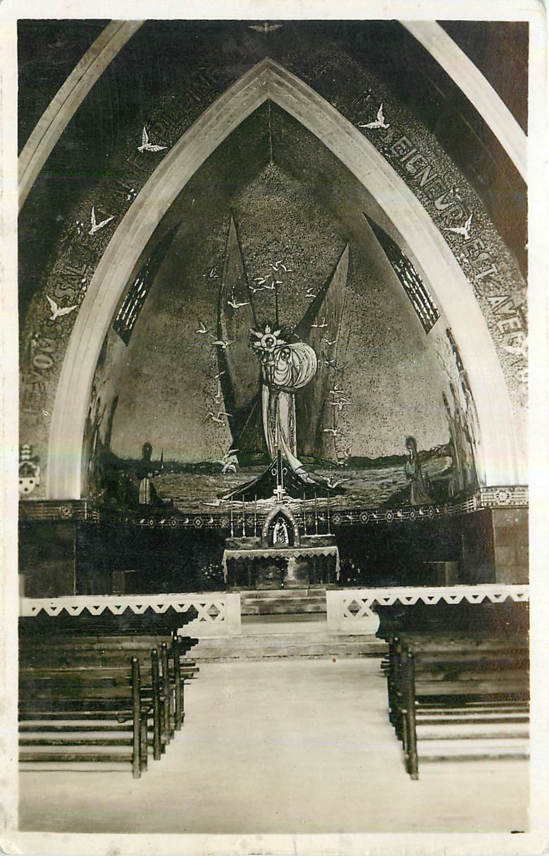 CPA Eglise de Notre Dame du Leman Vongy Thonon les Bains Hte Savoie 