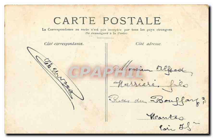 CPA Paris Le Pont Alexandre III  — Verso