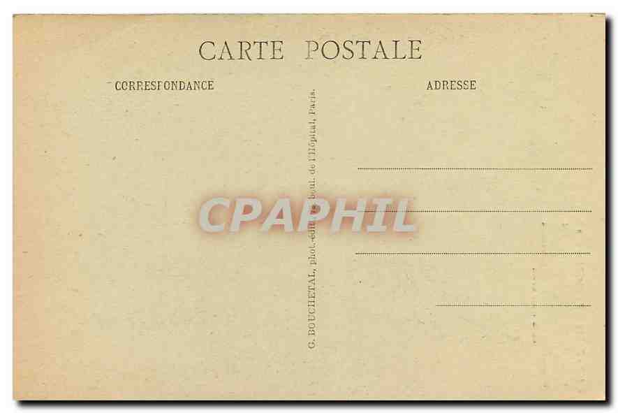 CPA Paris Saine Chapelle  — Verso