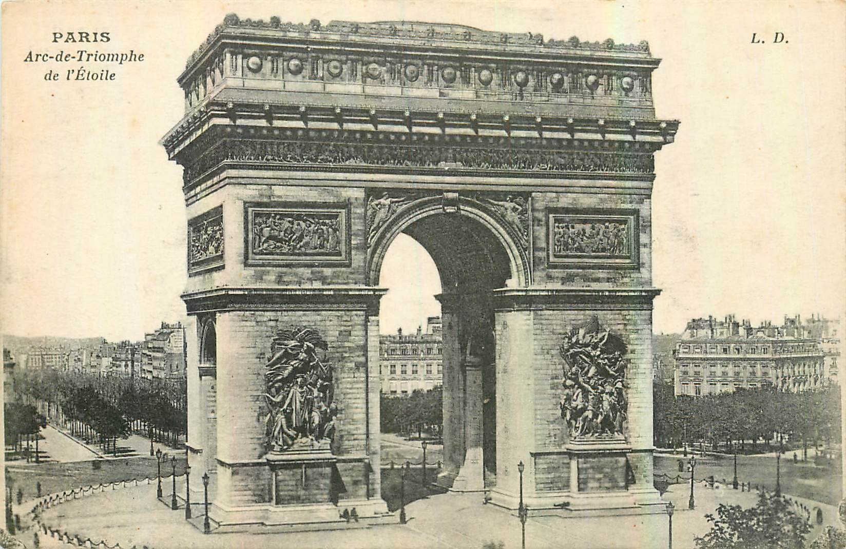 CPA Paris Arc de Triomphe de l'Etoile 
