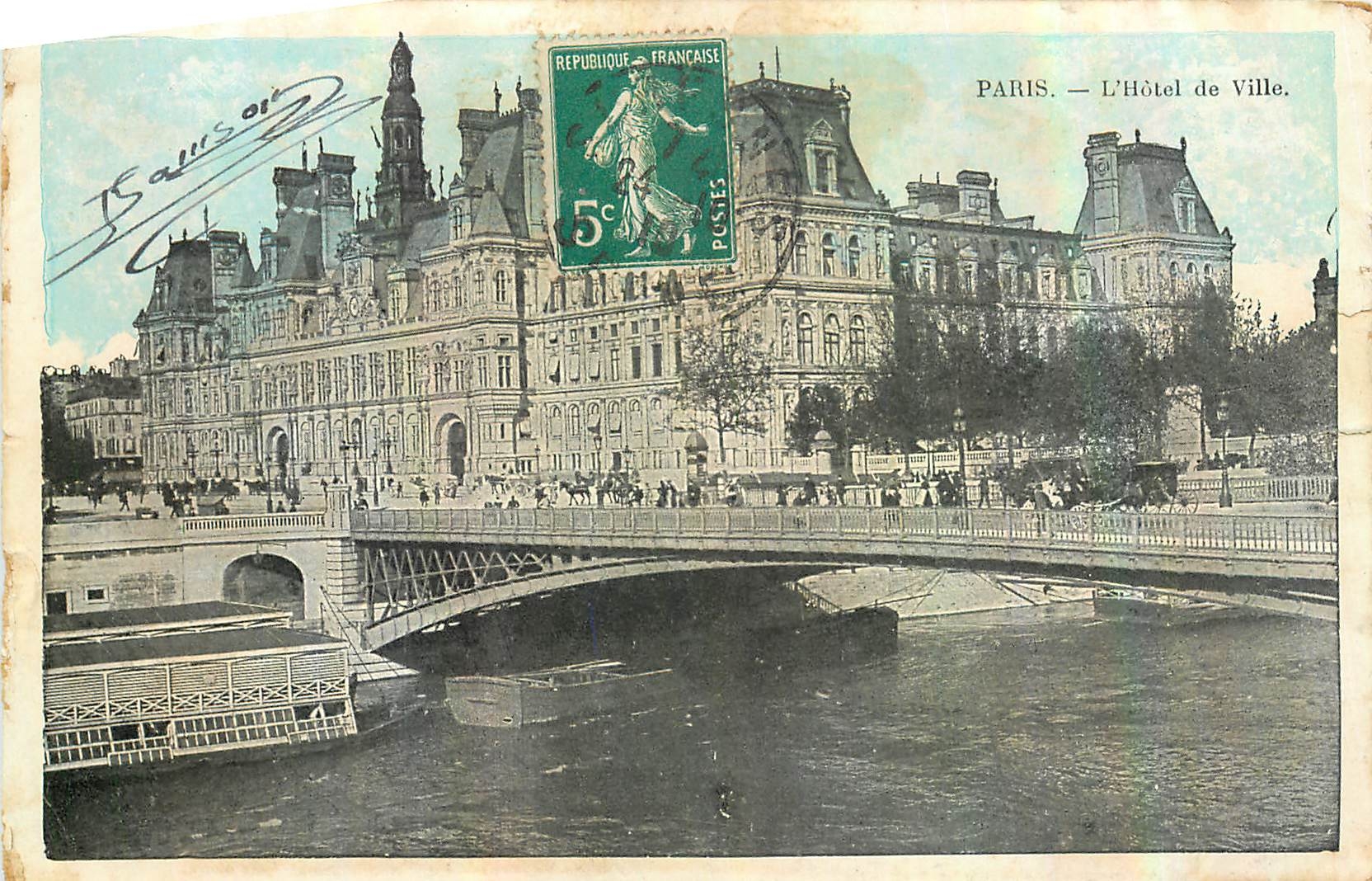 CPA Paris l'Hotel de Ville 