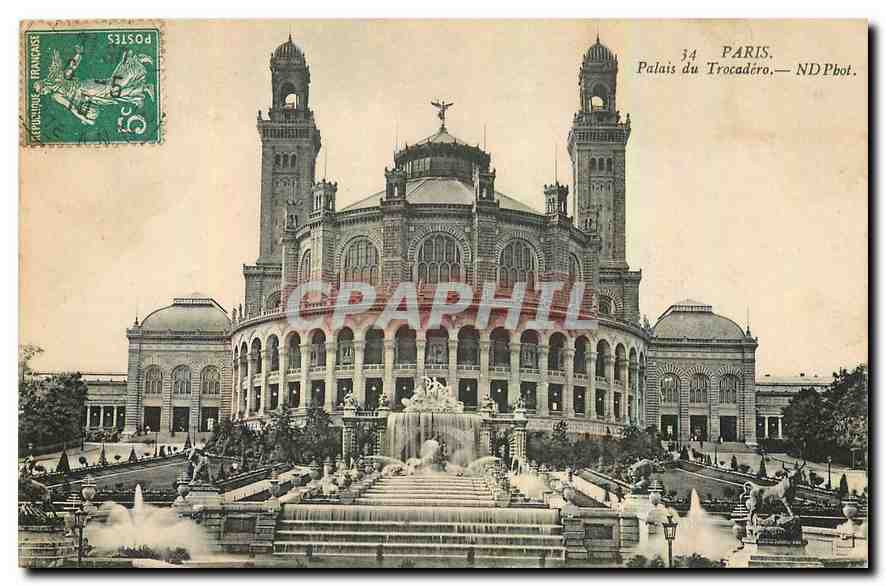 CPA Paris Palais du Trocadero 