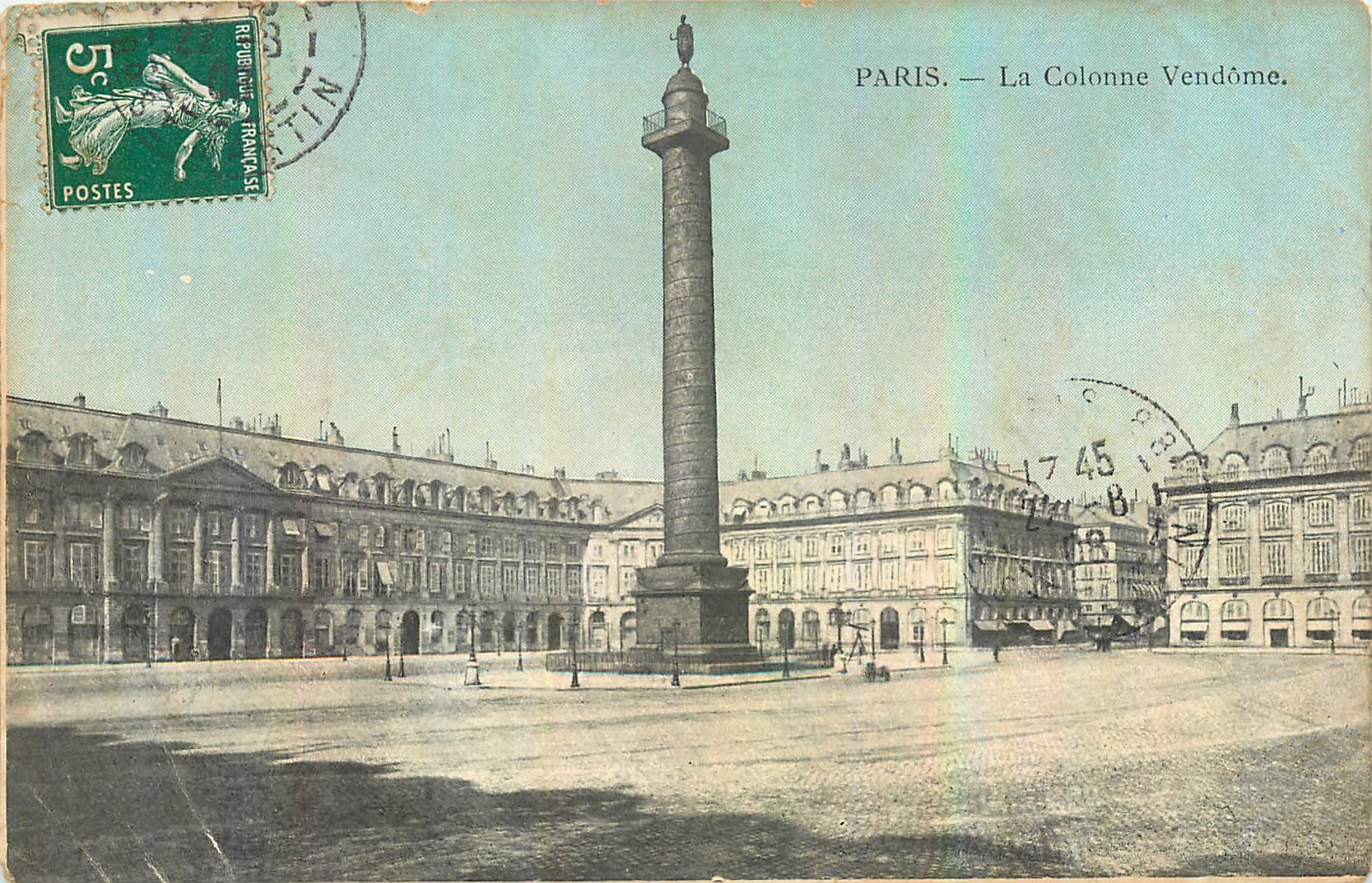CPA Paris La Colonne Vendome 
