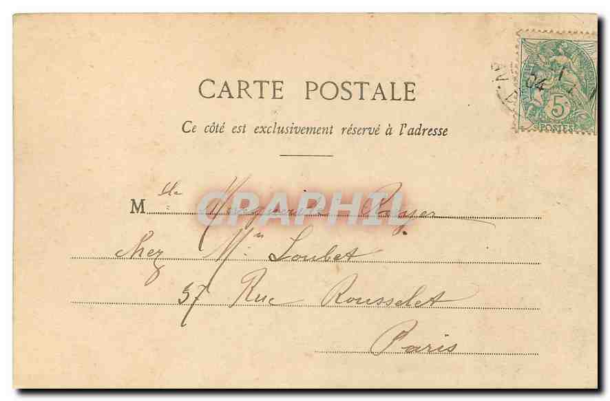 CPA Paris l'Eglise du Sacre Coeur  — Rückseite