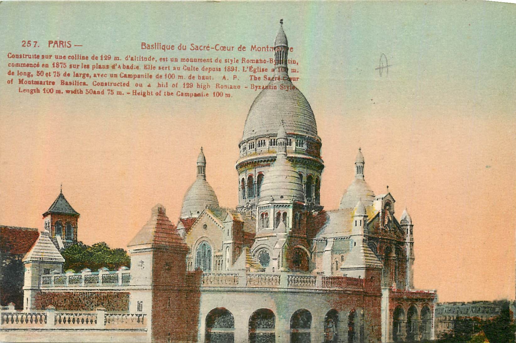 CPA Paris Basilique du Sacre Coeur de Montmartre 
