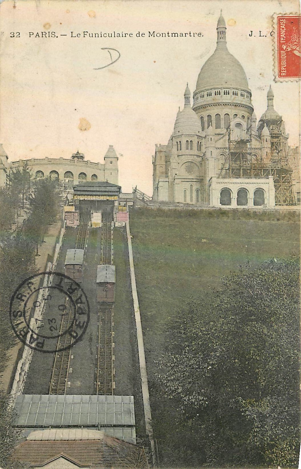 CPA Paris Le Funiculaire de Montmartre 
