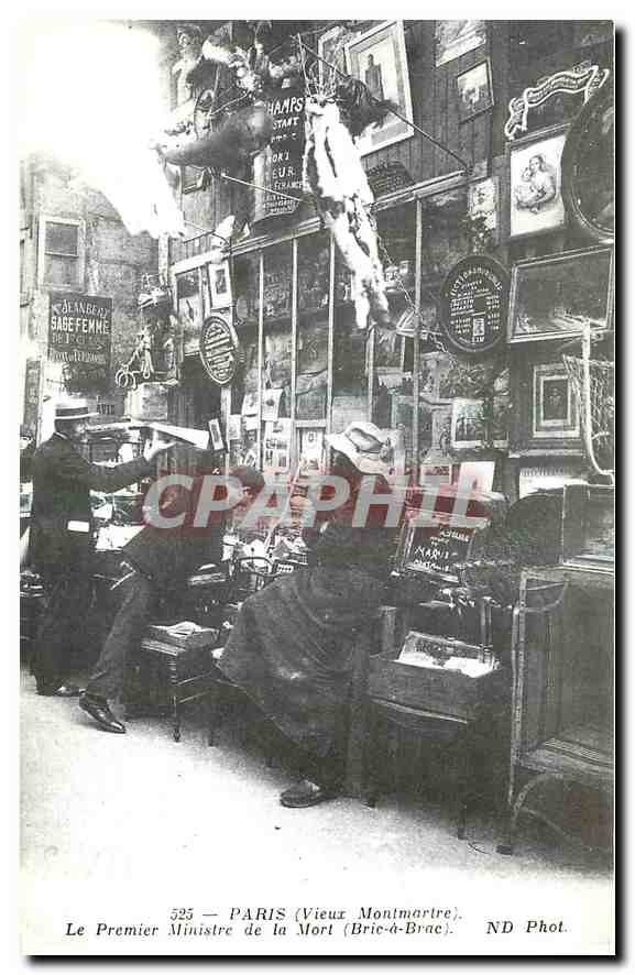 REPRO Paris Vieux Montmartre Le Premier Ministre de la Mort Bric a Brac 
