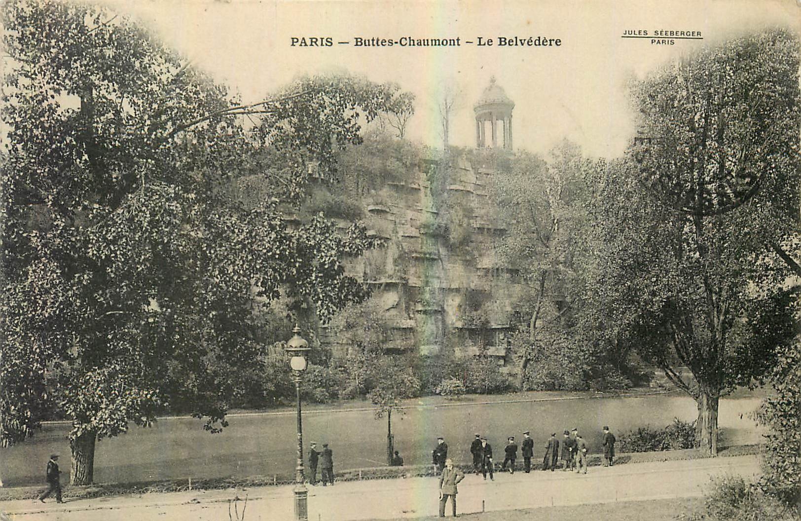 CPA Paris Buttes Chaumont Le Belvedere 