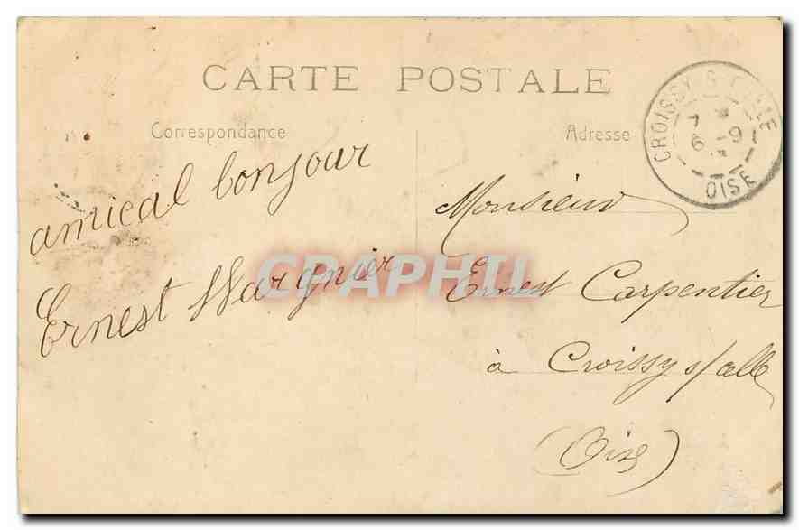 CPA Paris Buttes Chaumont Le Belvedere  — Rückseite