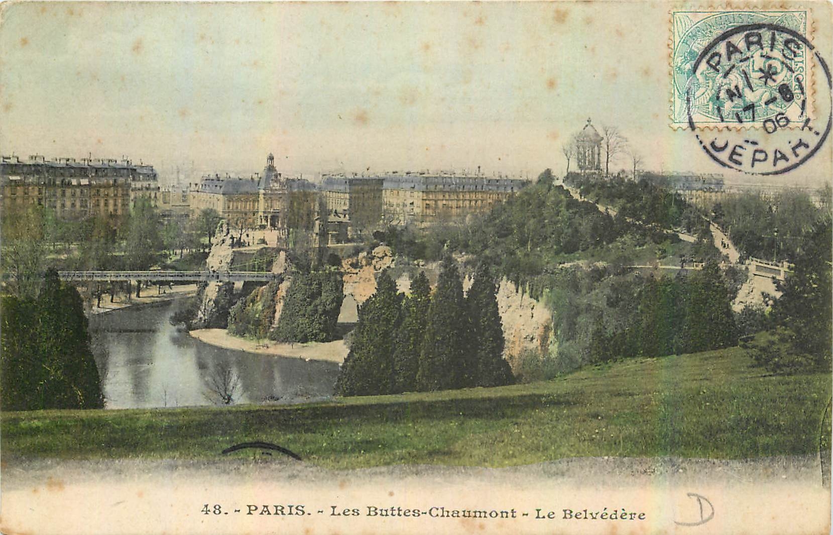 CPA Paris Les Buttes Chaumont Le Belvedere 