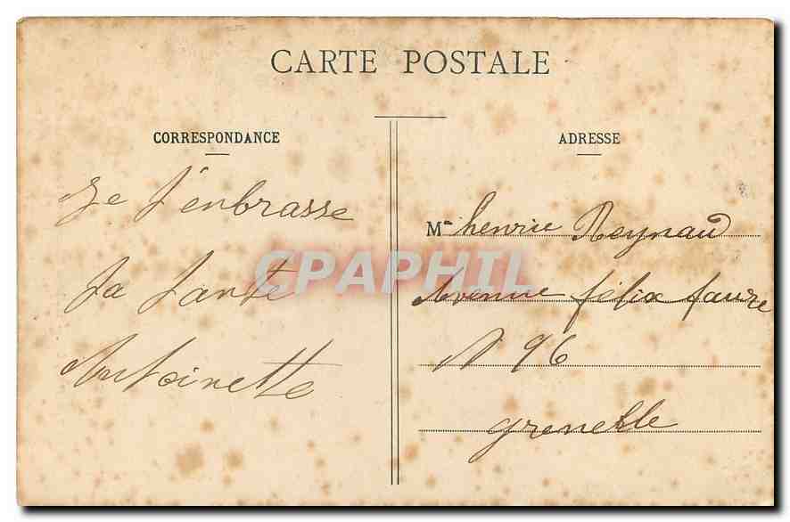 CPA Paris Buttes Chaumont Le Rocher  — Rückseite
