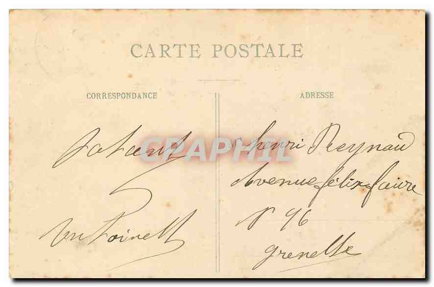 CPA Paris Buttes Chaumont  — Verso