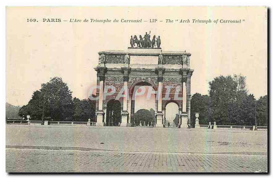 CPA Paris L'Arc de Triomphe du Carrousel 