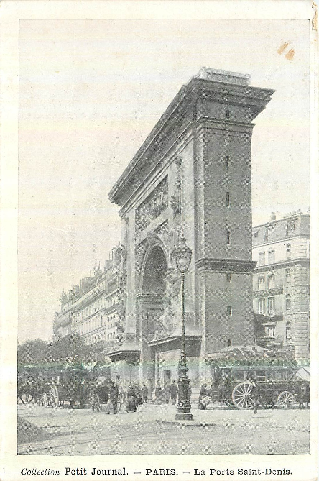 CPA Petit Journal Paris La Porte Saint Denis 