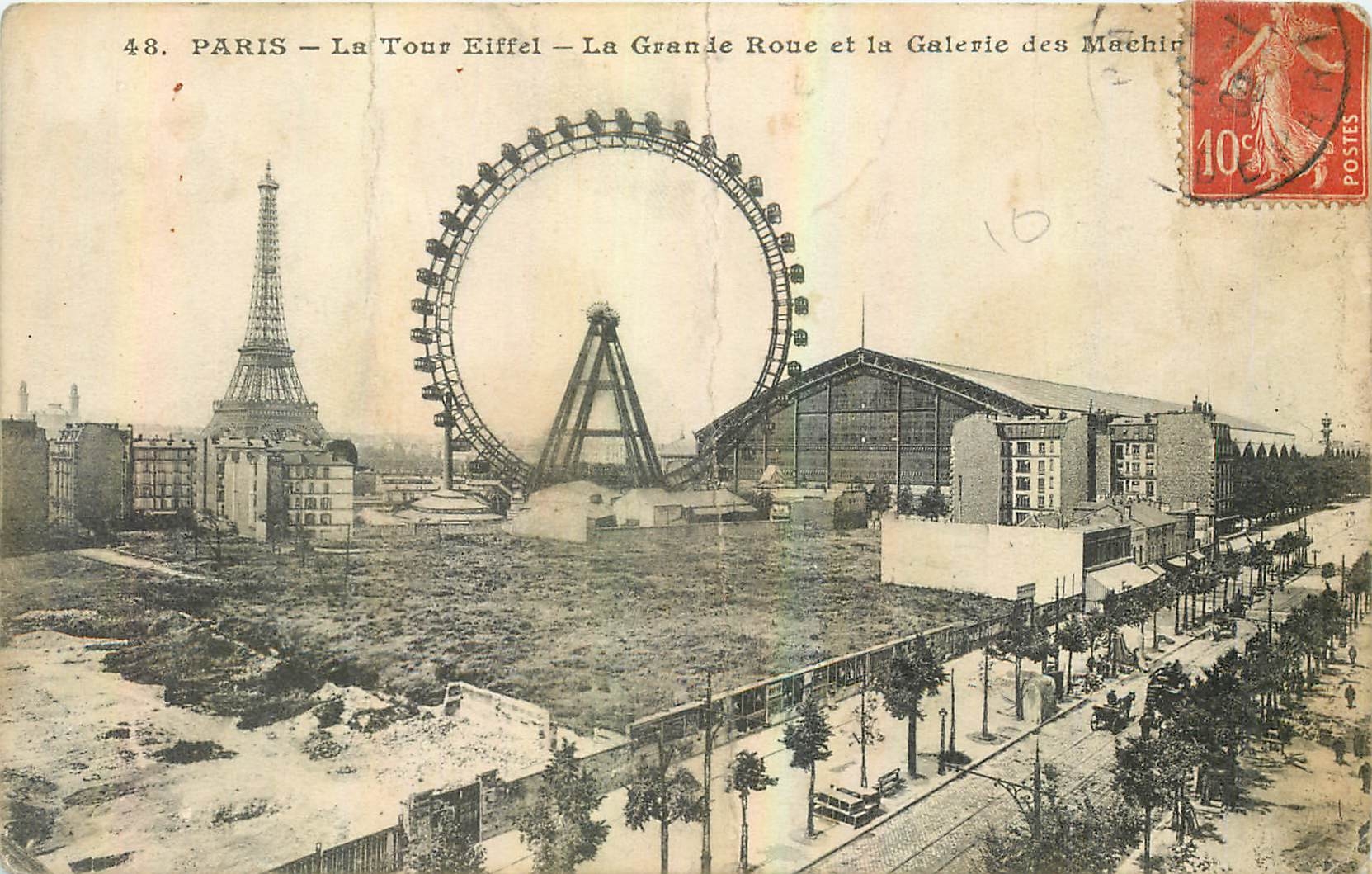 CPA Paris La Tour Grande Rue et la Galerie Tour Eiffel