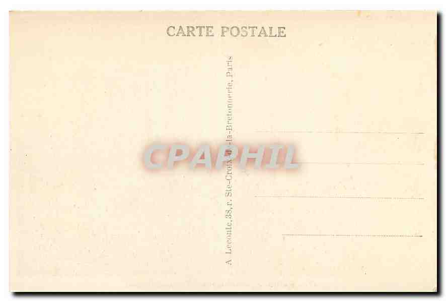 CPA Paris Conciergerie  — Rückseite