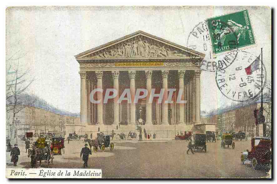 CPA Paris Eglise de la Madeleine 