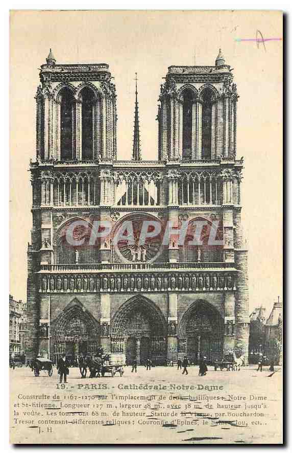 CPA Paris Cathedrale Notre Dame 