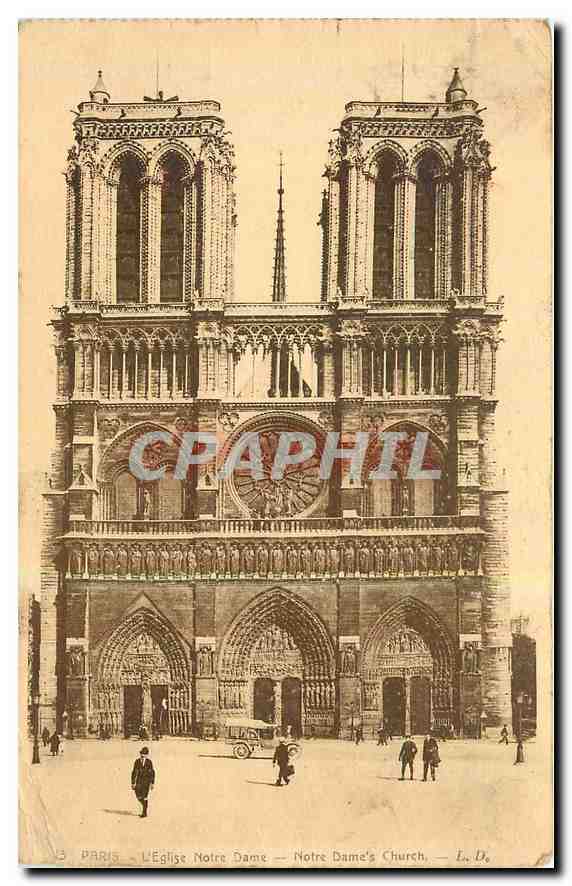 CPA Paris l'Eglise Notre Dame 