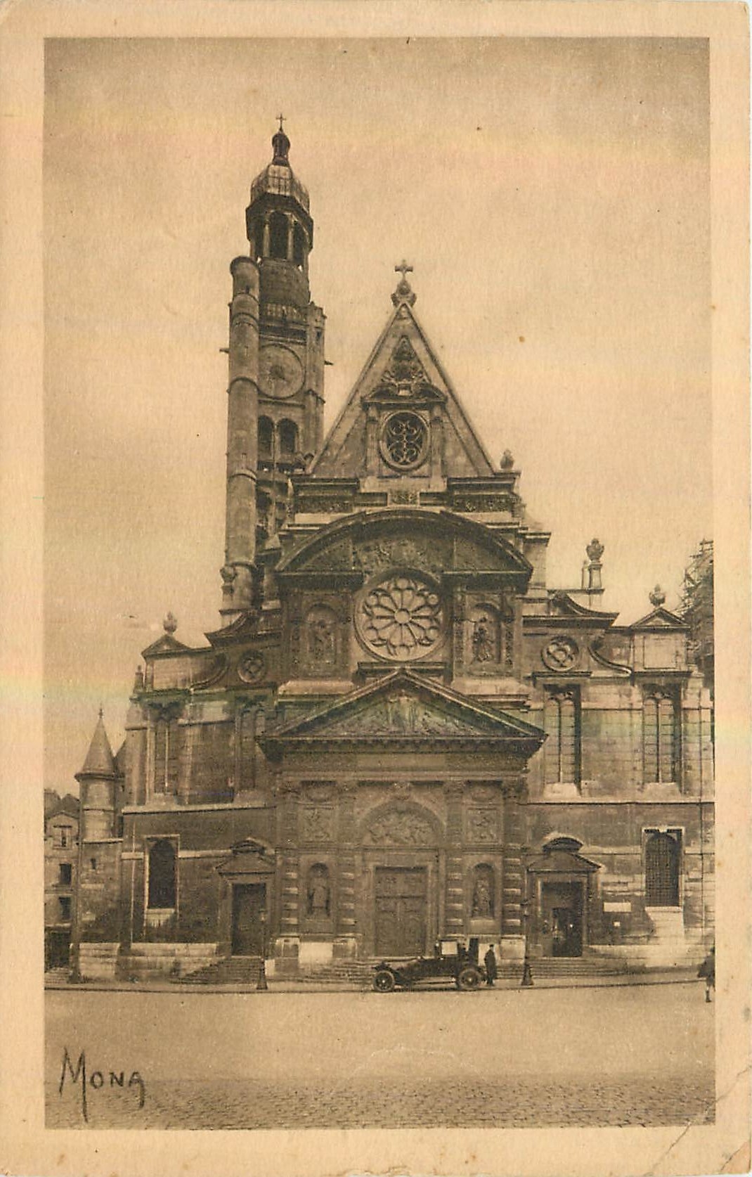 CPA Paris l'Eglise St Etienne du Mont Place du Pantheon 