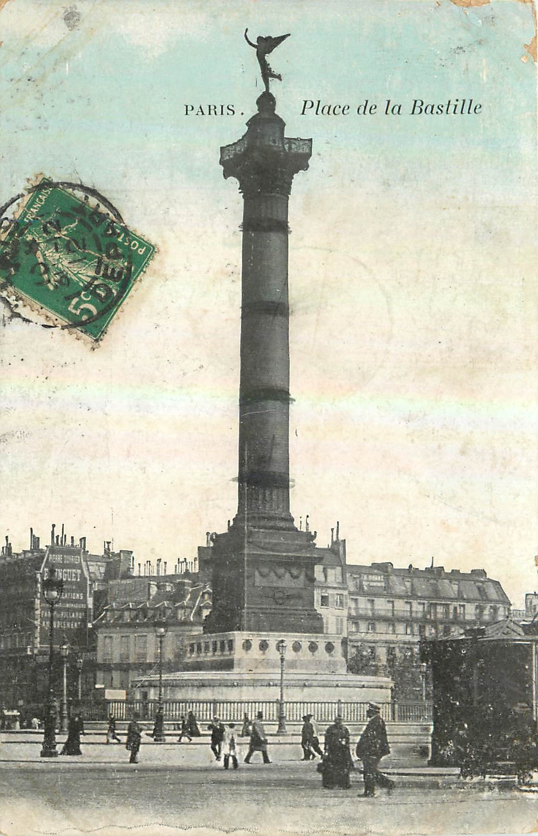CPA Paris Place de la Bastille 