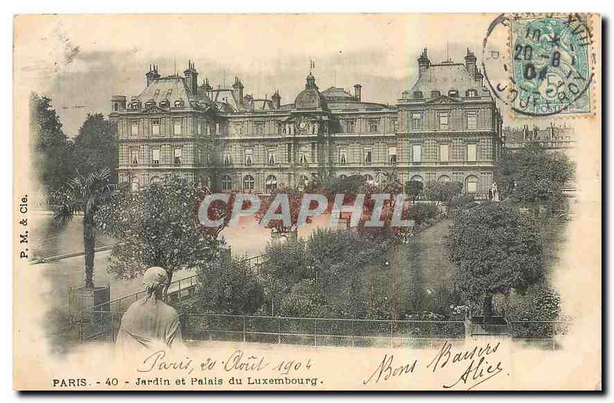 CPA Paris Jardin et Palais du Luxembourg 