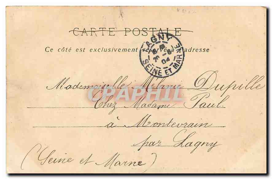 CPA Paris Jardin et Palais du Luxembourg  — Rückseite