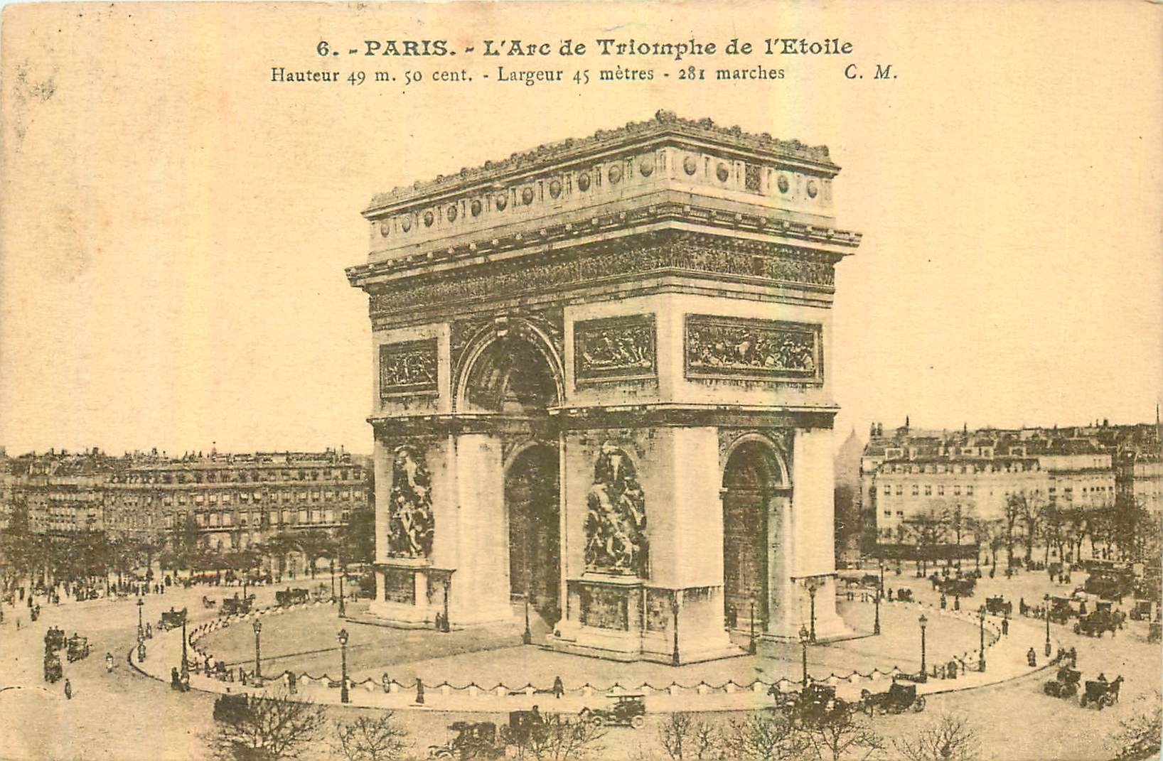 CPA Paris l'Arc de Triomphe de l'Etoile 