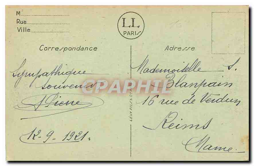 CPA Paris Le Carrousel  — Rückseite