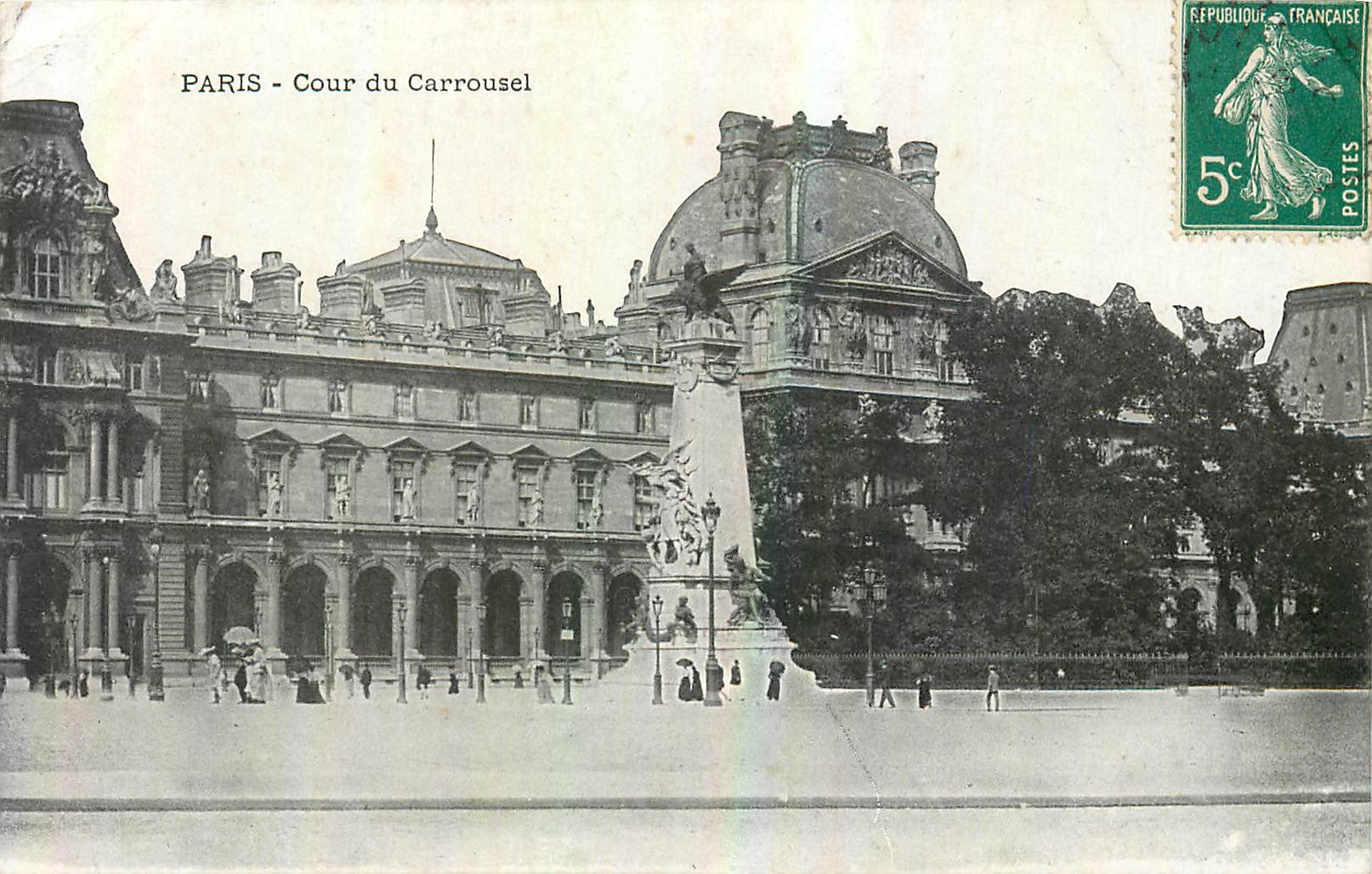 CPA Paris Cour du Carrousel 