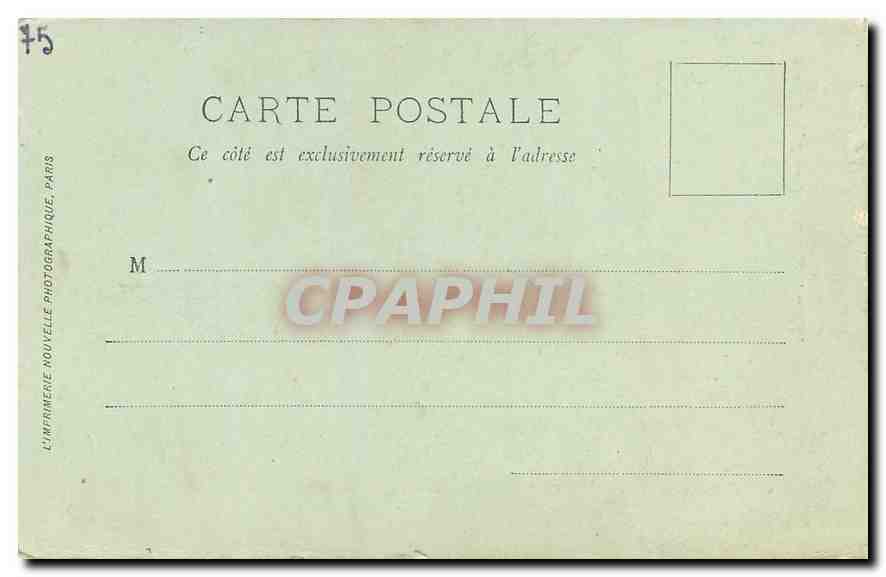 CPA Paris Le Sacre Coeur  — Rückseite