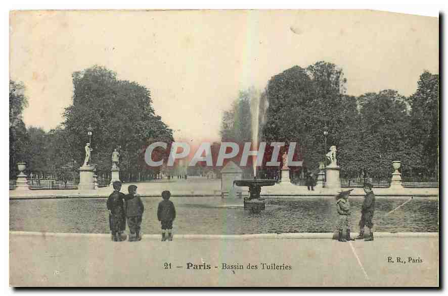 CPA Paris Bassin des Tuileries 