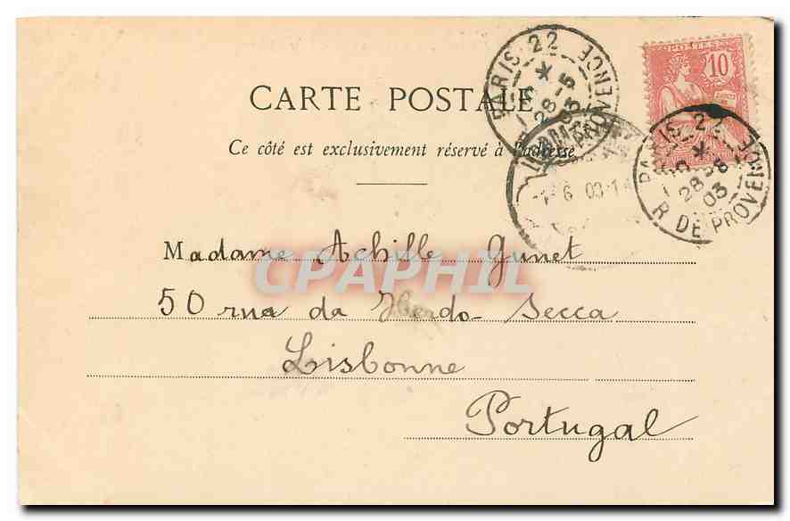 CPA Paris Le Dome des Invalides  — Verso