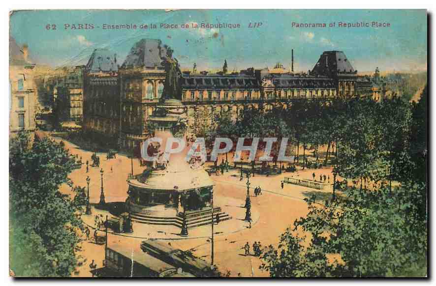 Paris - Ensemble de la Place de la République — LIP