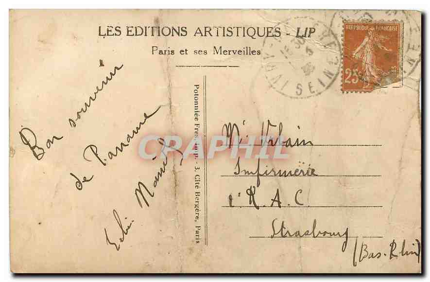 Paris - Ensemble de la Place de la République — LIP — Rückseite