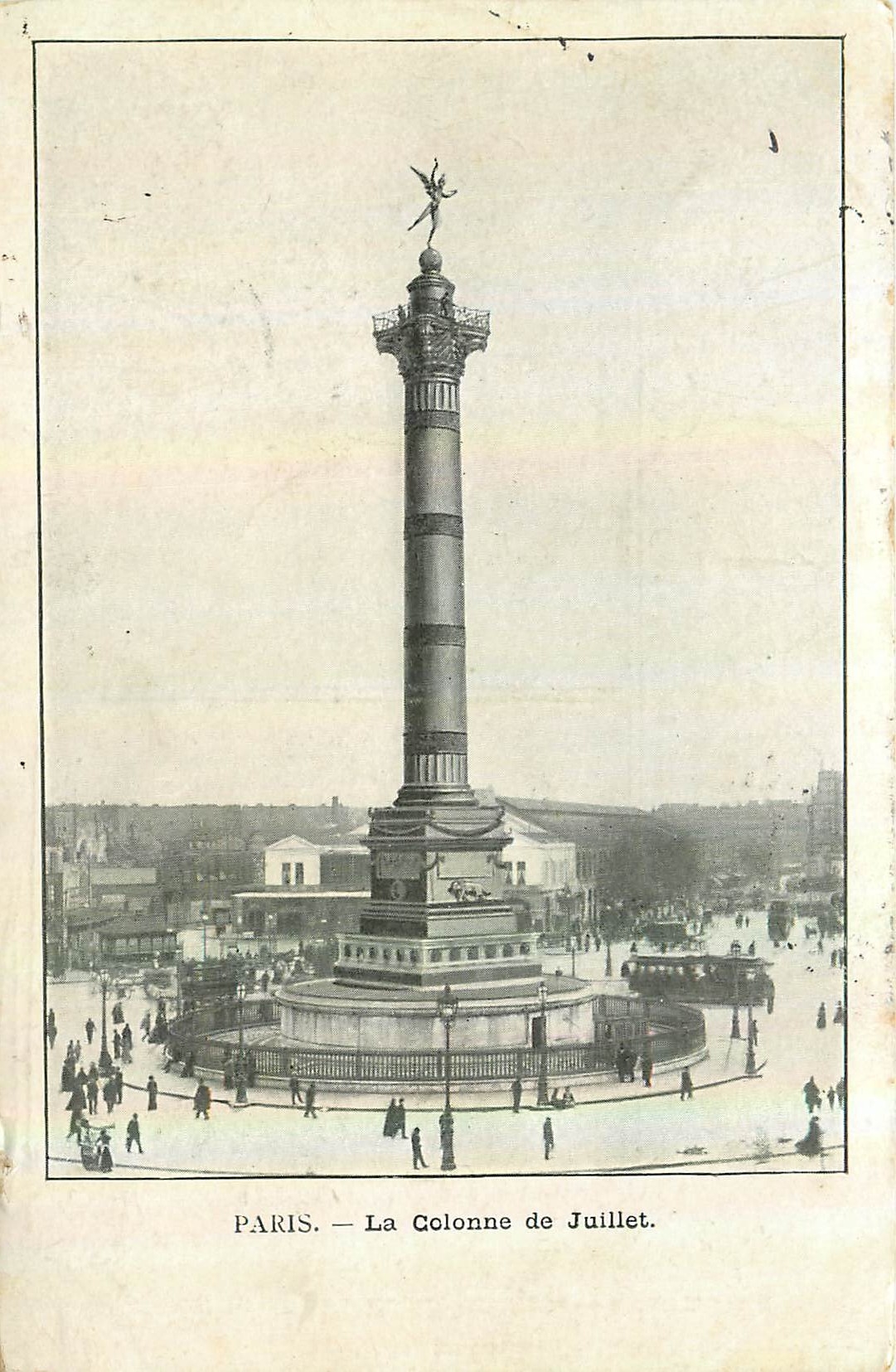 CPA Paris La Colonne de Juillet