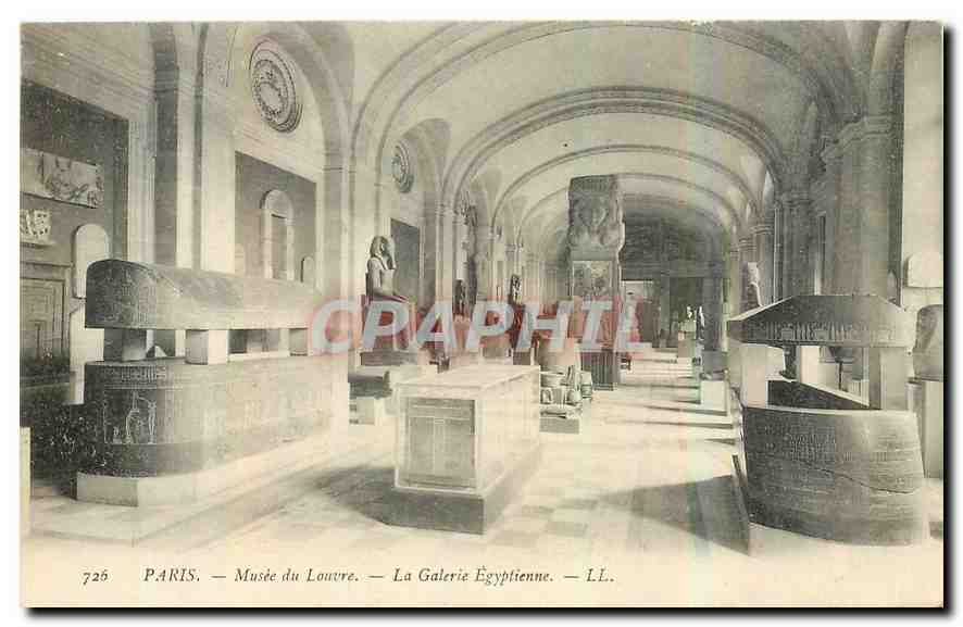 CPA Paris Musee du Louvre La Galerie Egyptienne Egypte