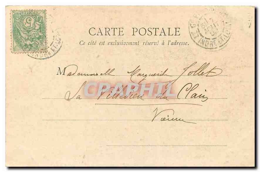 CPA Paris Jardin des Tuileries  — Rückseite