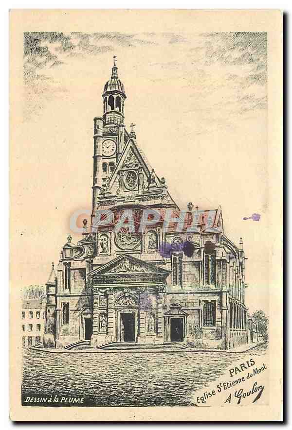 CPA Paris Eglise St Etienne du Mont 