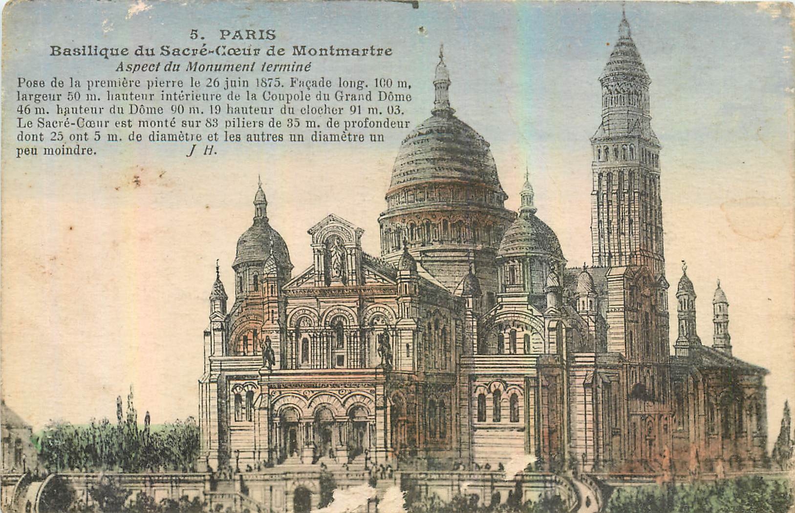 CPA Paris Basilique du Sacre Coeur de Montmartre 