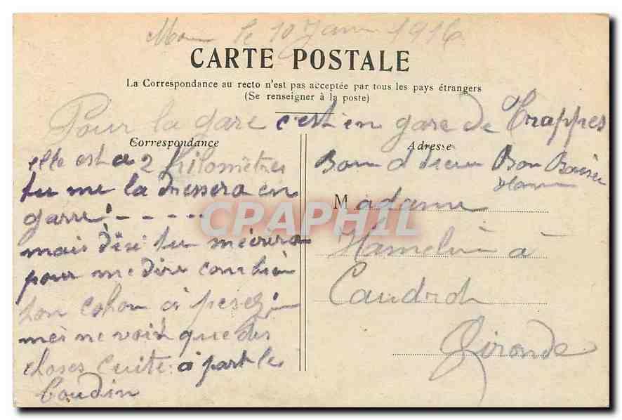 CPA Paris Le Palais du Trocadero  — Rückseite