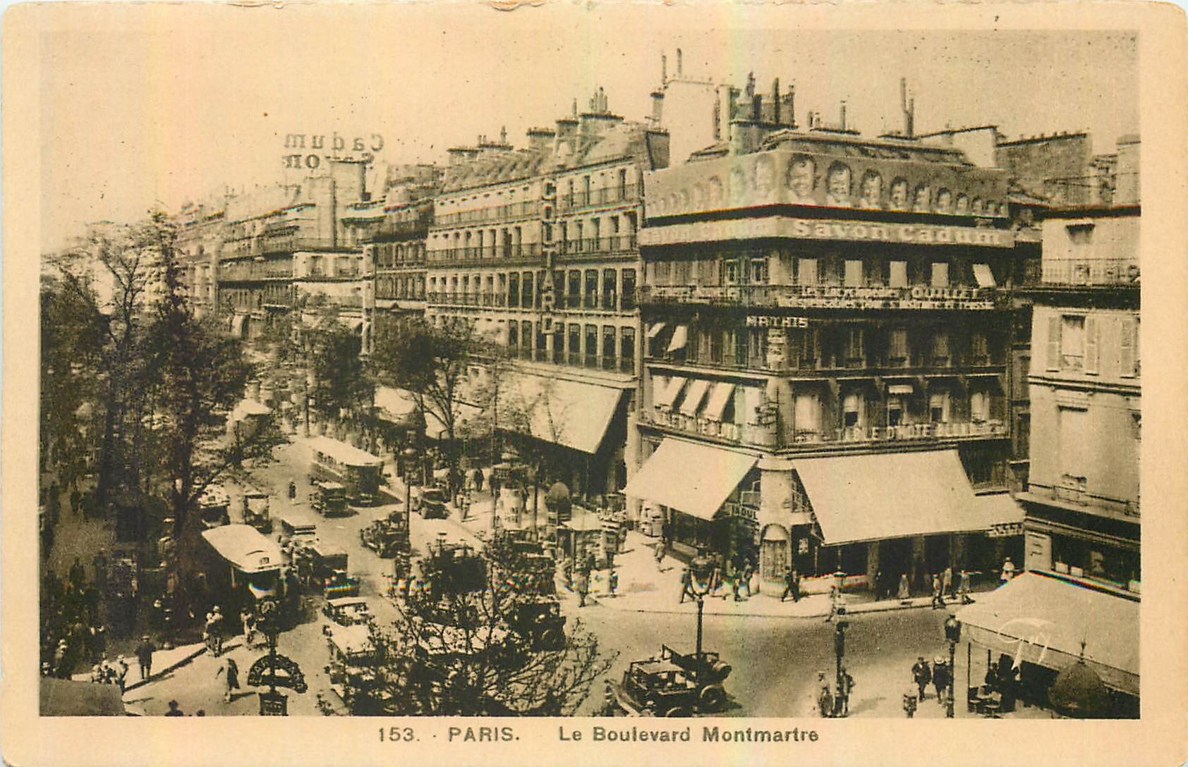 CPA Paris Le Boulevard Montmartre 