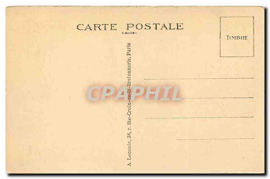 CPA Paris Le Boulevard Montmartre  — Verso