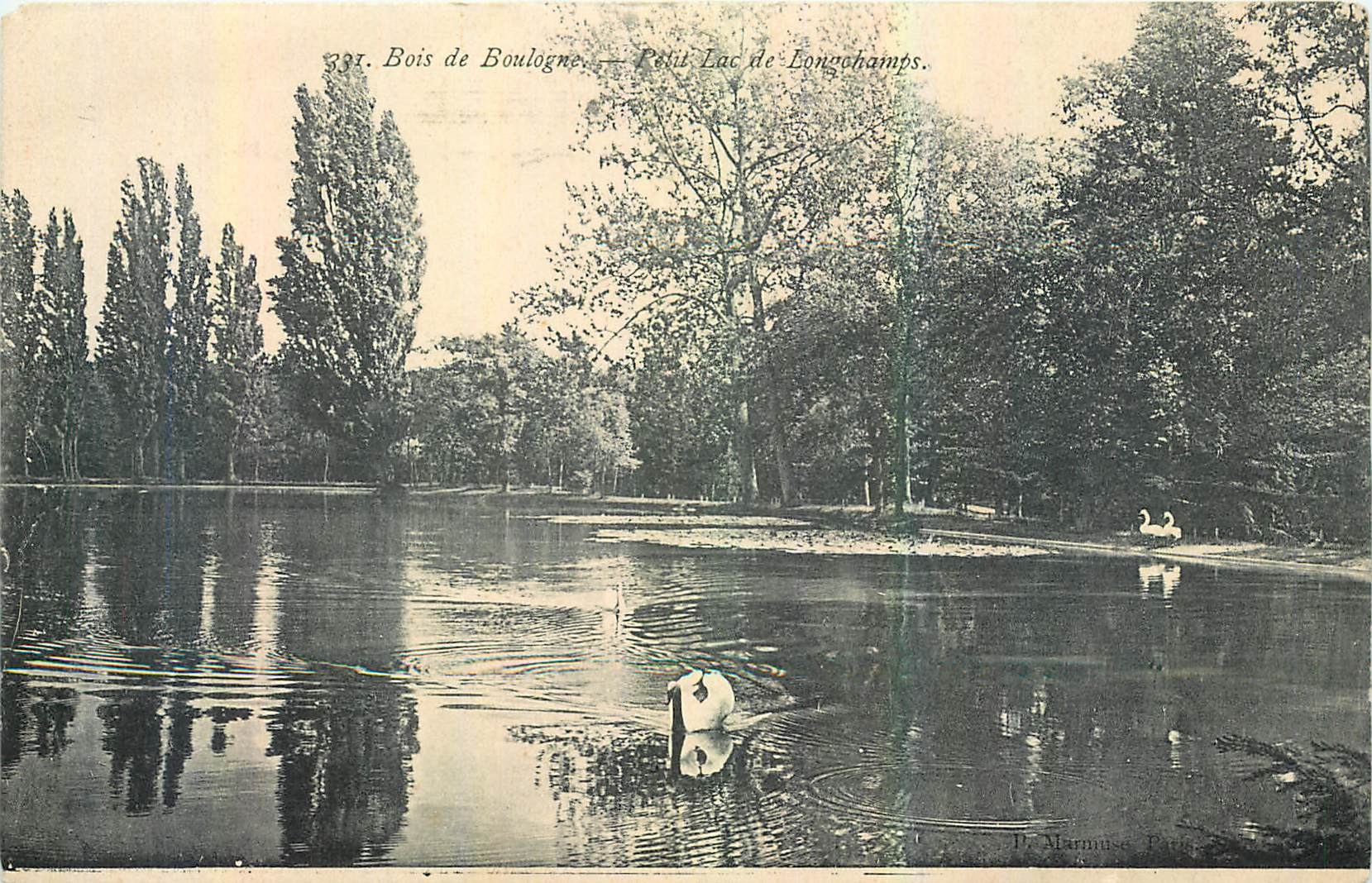 CPA Bois de Boulogne Petit lac de Longchamps 