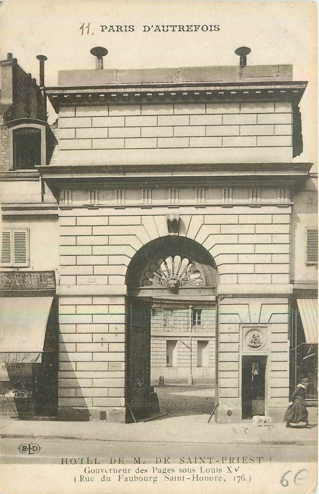 CPA Paris d'Autrefois Hotel de M de Saint Priest 